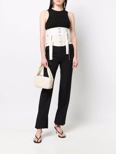 Frenzlauer Gathered Leather Tote In Nude