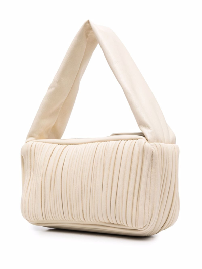 Frenzlauer Gathered Leather Tote In Nude