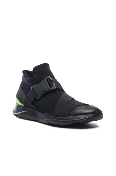Shop Christopher Kane High Top Neoprene Sneakers In Black