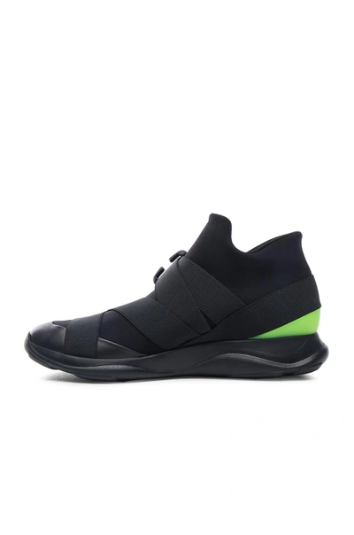 Shop Christopher Kane High Top Neoprene Sneakers In Black