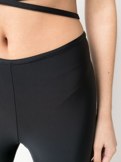 Giuseppe Di Morabito Crossover-strap High-waisted Leggings In Black