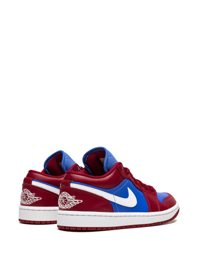 Shop Jordan Air  1 Low "pomegranate/medium Blue" Sneakers