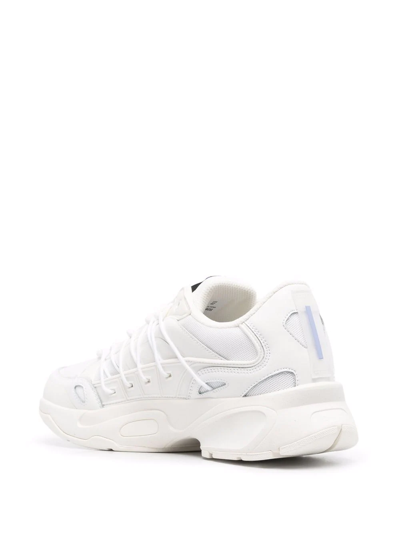 Shop Mcq By Alexander Mcqueen Panelled Lace-up Detail Sneakers In Neutrals