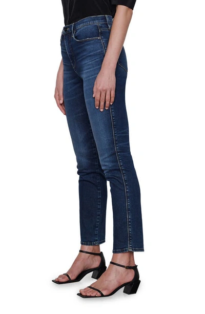 Shop Frame Le Sylvie High Waist Slim Straight Leg Jeans In Caribou