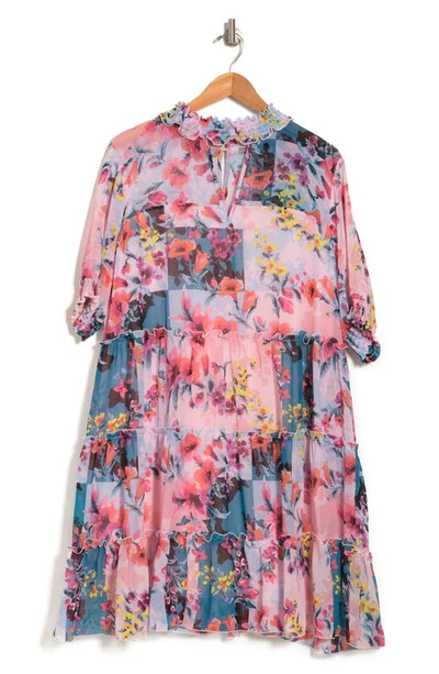By Design Marion Victorian Baby Doll Dress In Patchwork Paris