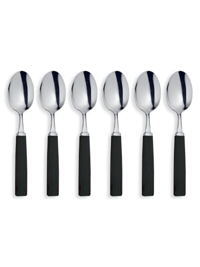 Shop Broggi Dakar Wengé 6-piece Espresso Spoons Set