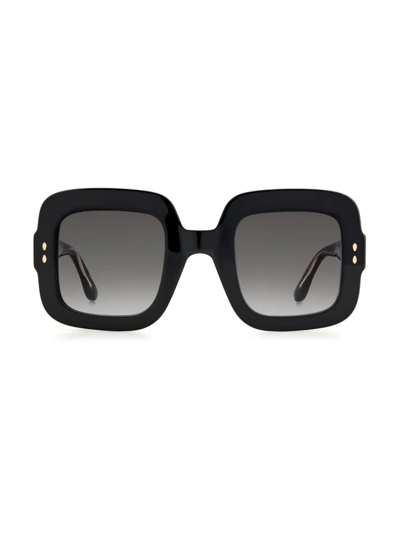 Shop Isabel Marant Women's 49mm Square Sunglasses In Black