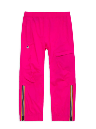 Shop K-way Little Girl's & Girl's Edgard Water-repellant Pants In Intense Pink