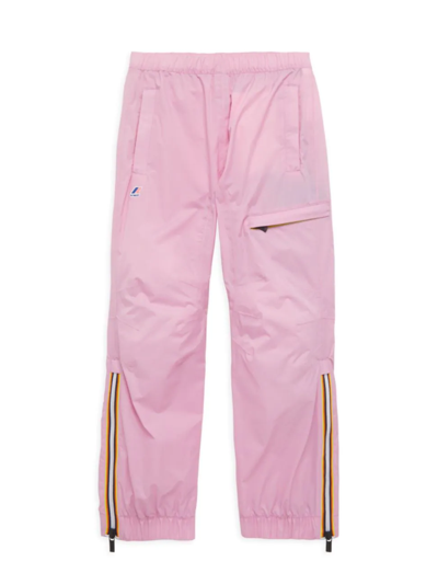 Shop K-way Little Girl's & Girl's Edgard Water-repellant Pants In Pink