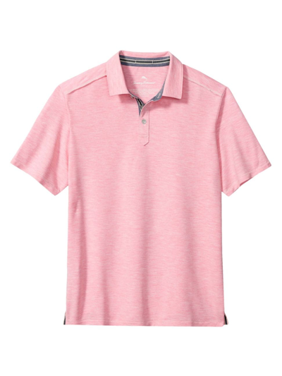 Shop Tommy Bahama Men's Islandzone Coasta Vera Polo Shirt In Soft Flamingo