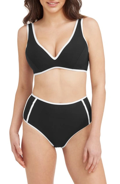 Shop Sea Level D- & Dd-cup Bralette Bikini Top In Black