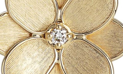 Marco Bicego Petali 18k Yellow Gold & Diamond Flower Earrings In Yellow Gold