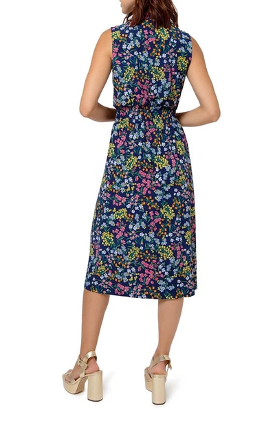 Shop Leota Samantha Floral Print Sleeveless Dress In Wildflower Bouquet