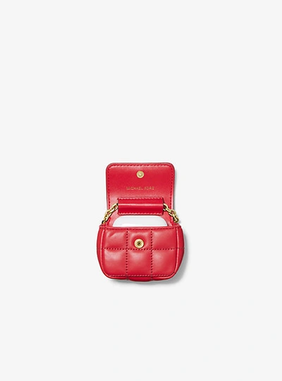 Buy Michael Kors Quilted Leather Apple AirPods Crossbody Bag, Pink Color  Tech