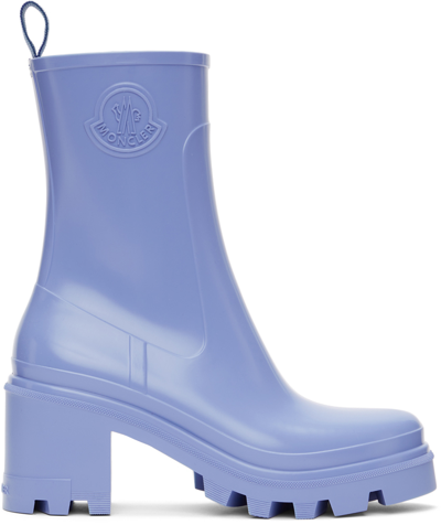 Shop Moncler Blue Loftgrip Ankle Boots In 70d Blue