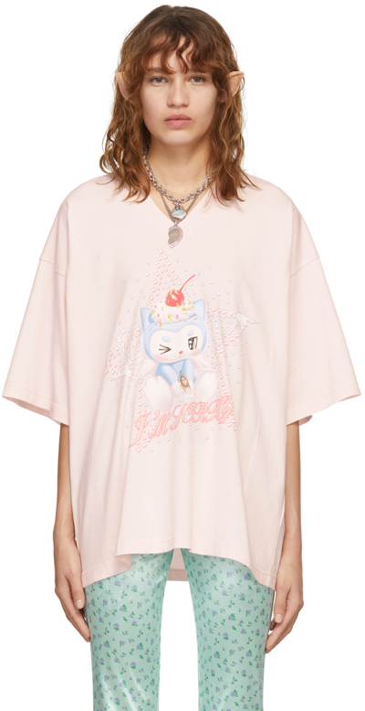 Shop Im Sorry By Petra Collins Ssense Exclusive Pink Dean T-shirt In Pink (705c)