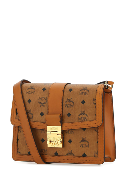 MCM Tracy Visetos Coated Canvas Shoulder Bag