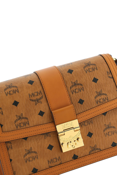 Mcm Printed Synthetic Leather Small Tracy Shoulder Bag