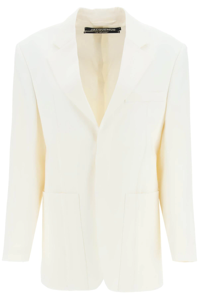 Shop Jacquemus 'la Veste D'homme' Blazer In White