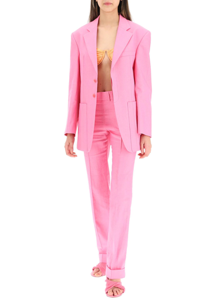 Shop Jacquemus 'le Pantalon Fresa' Suit Pants In Pink