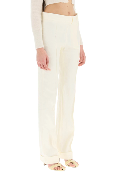 Shop Jacquemus 'le Pantalon Fresa' Suit Pants In White