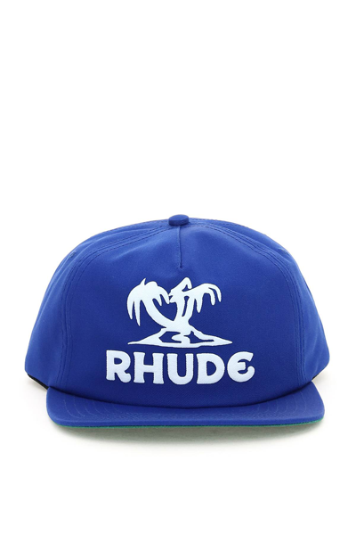 RHUDE PALMS LOGO BASEBALL HAT 