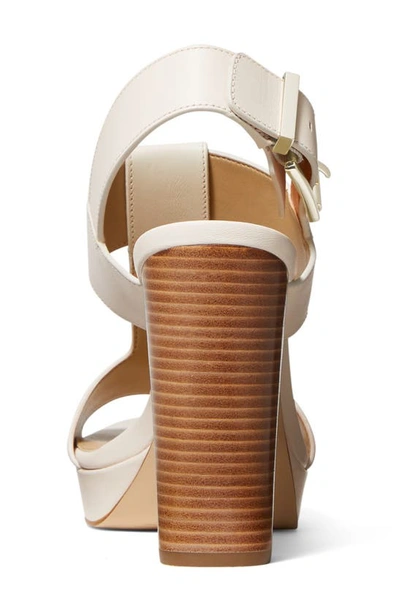 Shop Michael Michael Kors Becker Block Heel Platform Sandal In Light Cream