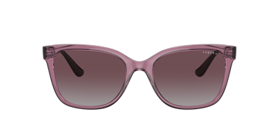 Shop Vogue Eyewear Woman Sunglasses Vo5426s In Polar Grey Gradient Dark Violet