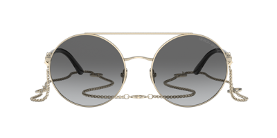 Shop Giorgio Armani Woman Sunglass Ar6135 In Gradient Grey