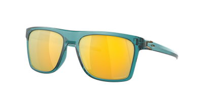 Shop Oakley Man Sunglasses Oo9100 Leffingwell In Prizm 24k Polarized