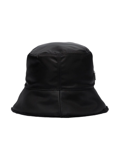 Prada Re-nylon Bucket Hat In Black