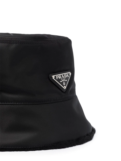 Prada Re-nylon Bucket Hat In Black