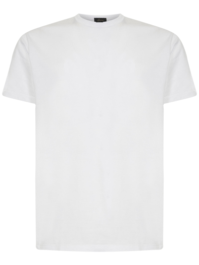 Shop Brioni T-shirts And Polos White