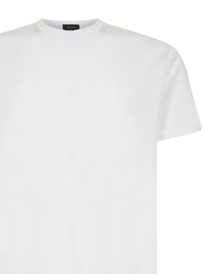 Shop Brioni T-shirts And Polos White
