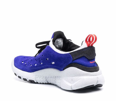 Shop Nike Free Run Trail Concord Sneakers In Blue