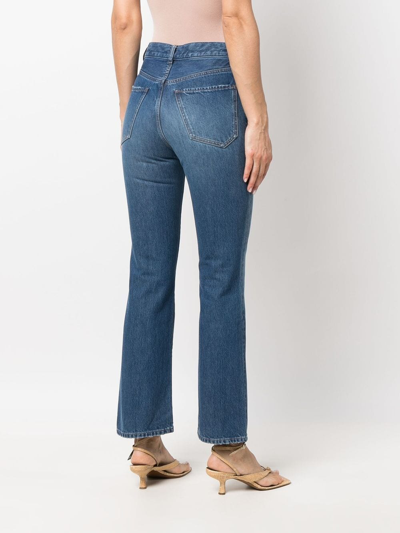 Shop Chloé High-rise Flared Jeans In Blue