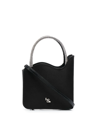 Shop Le Silla Micro Ivy Crystal-embellished Tote Bag In Schwarz