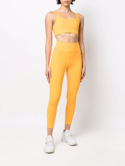 Shop Girlfriend Collective High-waist Compression Leggings In Yellow