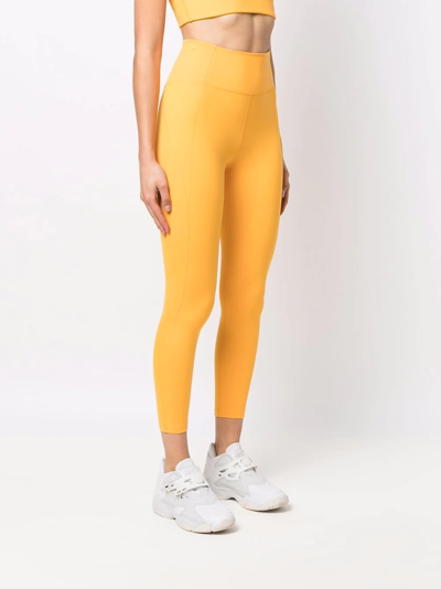 Shop Girlfriend Collective High-waist Compression Leggings In Yellow