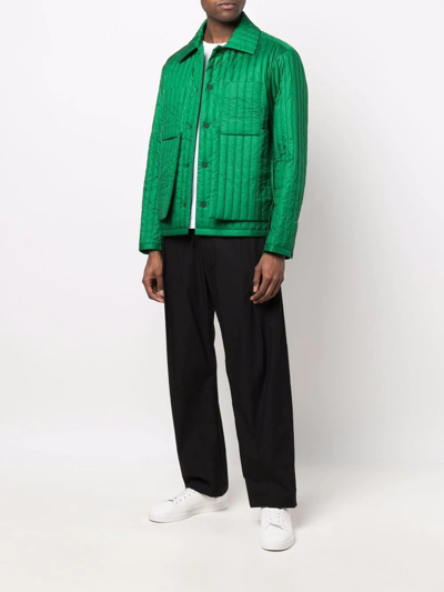 Craig Green Tie-waist Quilted Shell Jacket In Green
