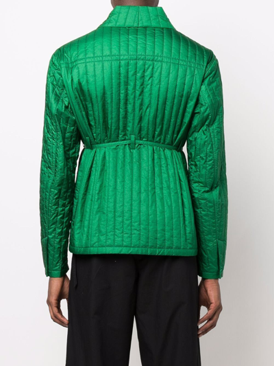 Craig Green Tie-waist Quilted Shell Jacket In Green