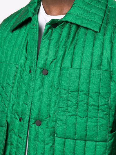 Craig Green Tie-waist Quilted Shell Jacket In Green