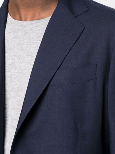 Shop Colombo Single-breasted Cashmere Blazer In Blue