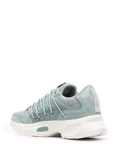 Shop Mcq By Alexander Mcqueen Panelled Chunky Sneakers In Green