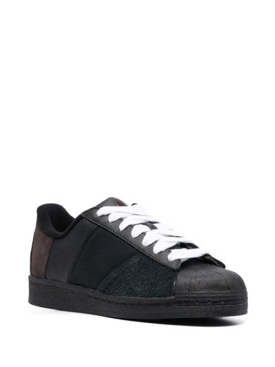 Shop Adidas Originals Superstar Lace-up Sneakers In Black