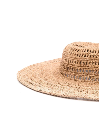 Shop Ibeliv Miaro Tea Hat In Nude