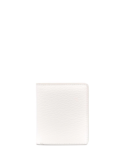 Maison Margiela Logo Bi-fold Wallet In Weiss