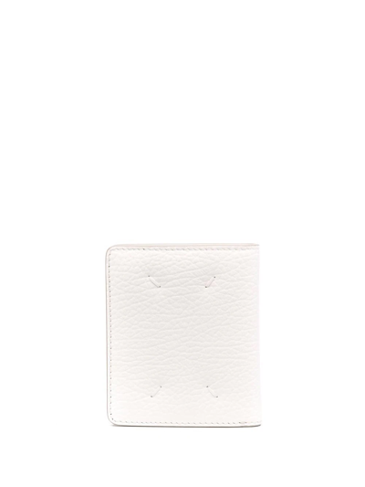 Maison Margiela Logo Bi-fold Wallet In Weiss
