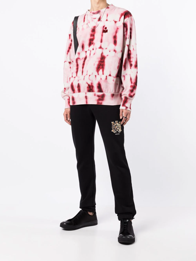 Amiri Tiger Logo-print Cotton-jersey Track Pants In Black