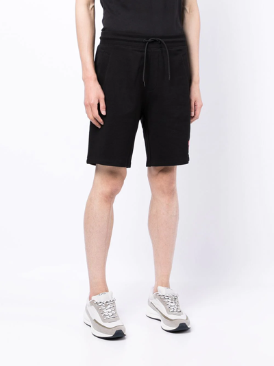 Shop Hugo Logo-print Shorts In Black